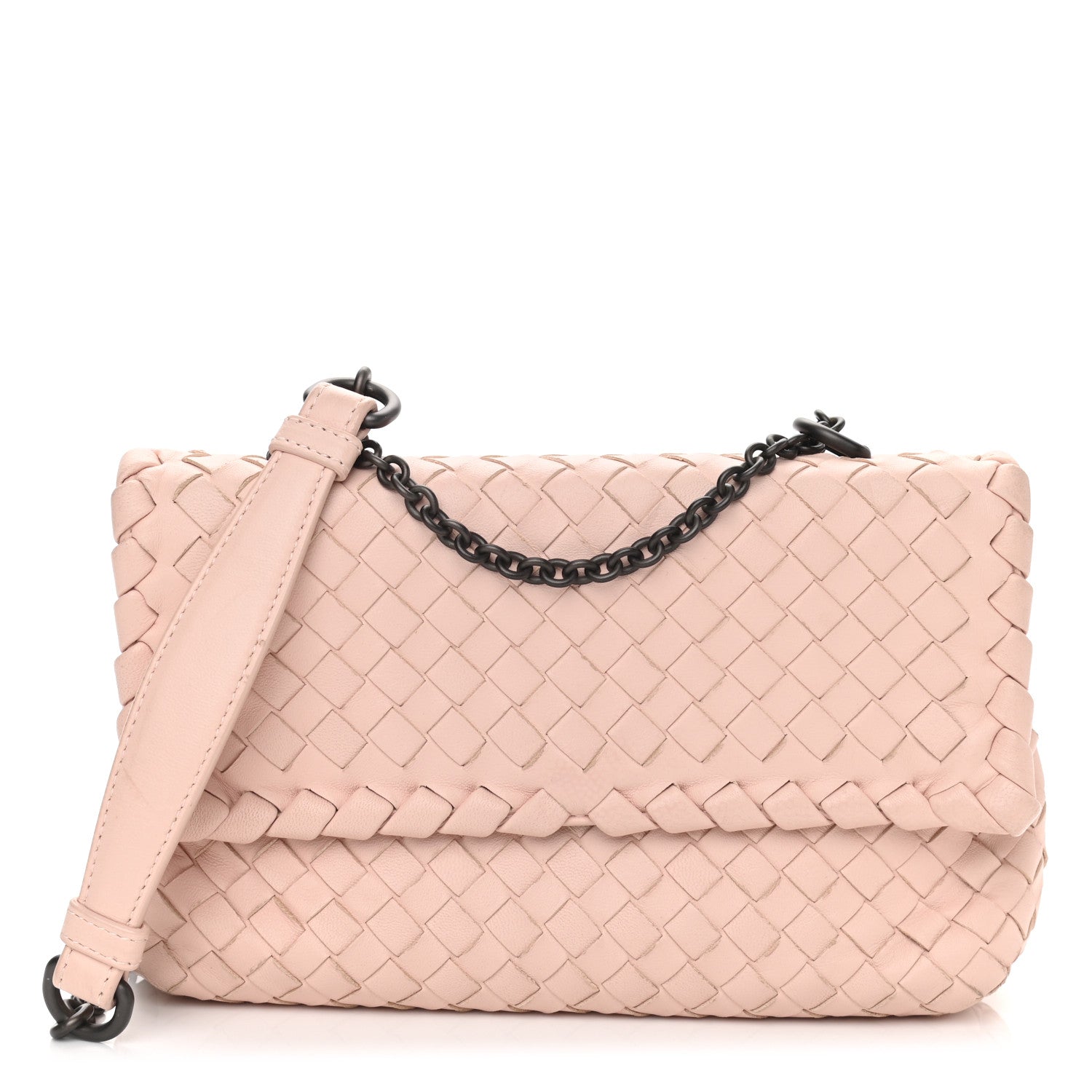 Bottega Veneta Nappa Intrecciato Baby Olimpia Shoulder Bag Petale 1 of 10
