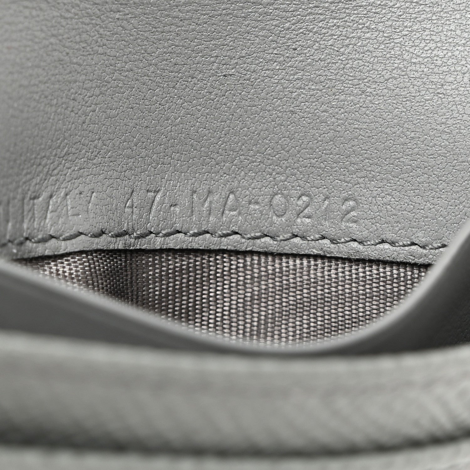 Christian Dior Grained Calfskin Saddle Card Holder Gray 8 of 8