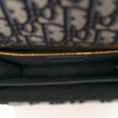 Christian Dior Oblique 30 Montaigne Flap Bag Blue 5 of 11