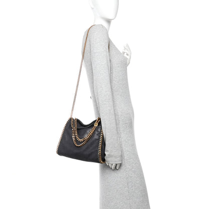 Stella McCartney Shaggy Deer Mini Falabella Fold Over Tote Slate 2 of 9