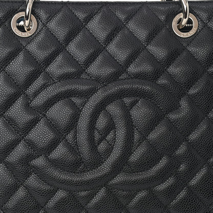 Chanel Caviar Quilted Grand Shopping Tote GST Black 8 of 12