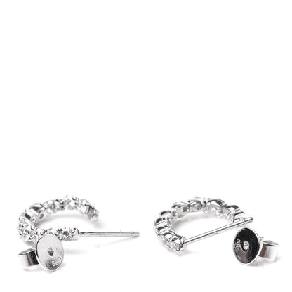 Tiffany Platinum Diamond 1.10ctw Inside-Out Hoop Earrings 3 of 5