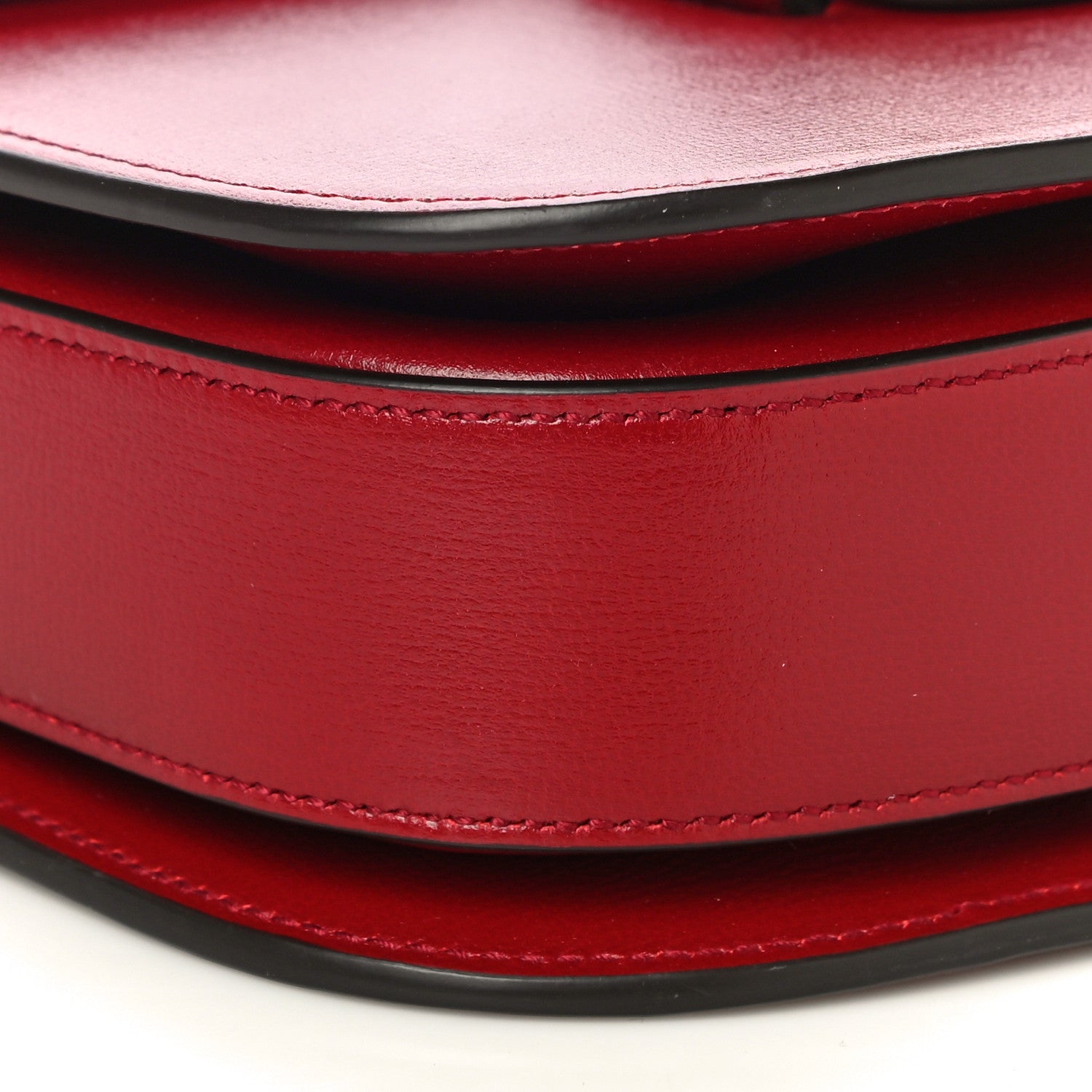Gucci Azalea Calfskin Horsebit 1955 Shoulder Bag New Cherry Red 9 of 14