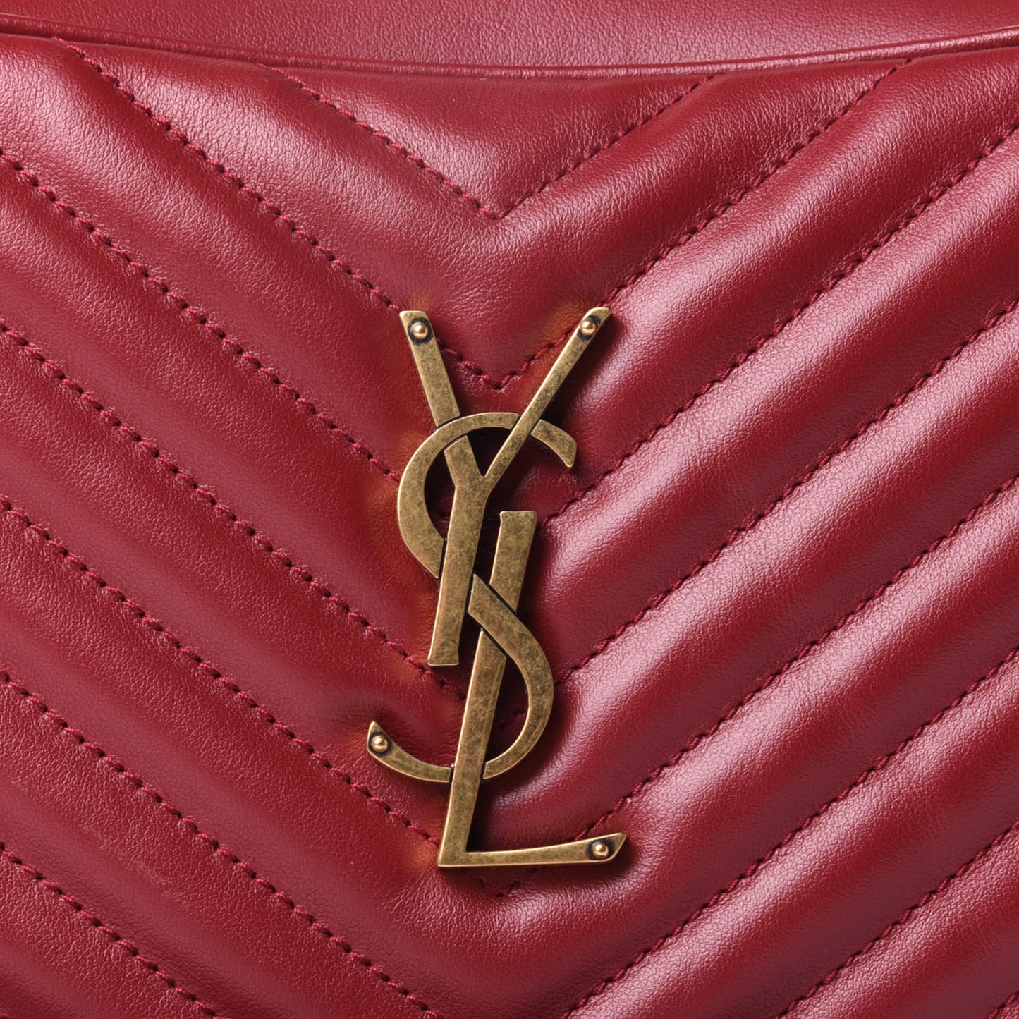 Calfskin Matelasse Monogram Lou Camera Bag Red
