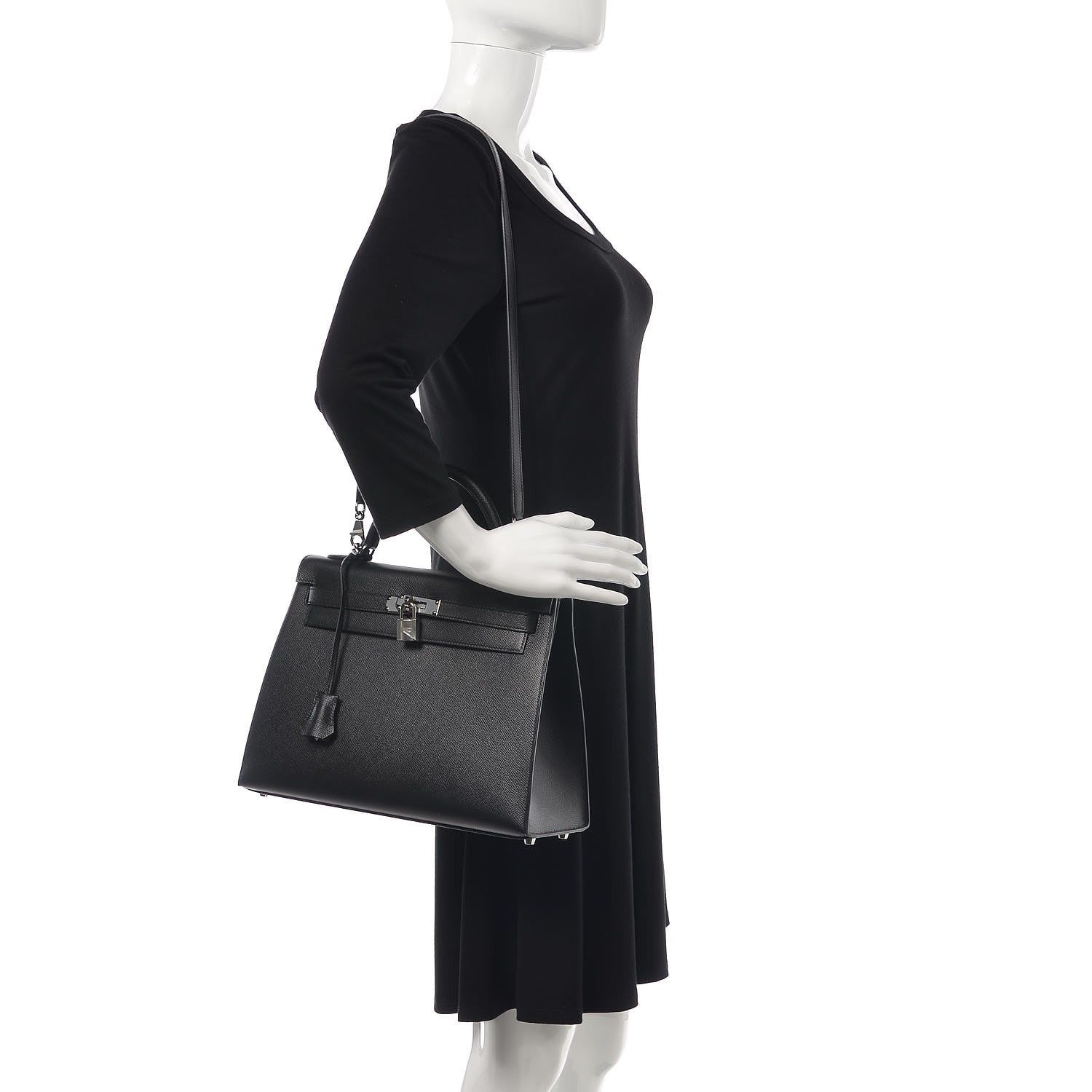 Hermes Epsom Kelly Sellier 32 Black 2 of 35