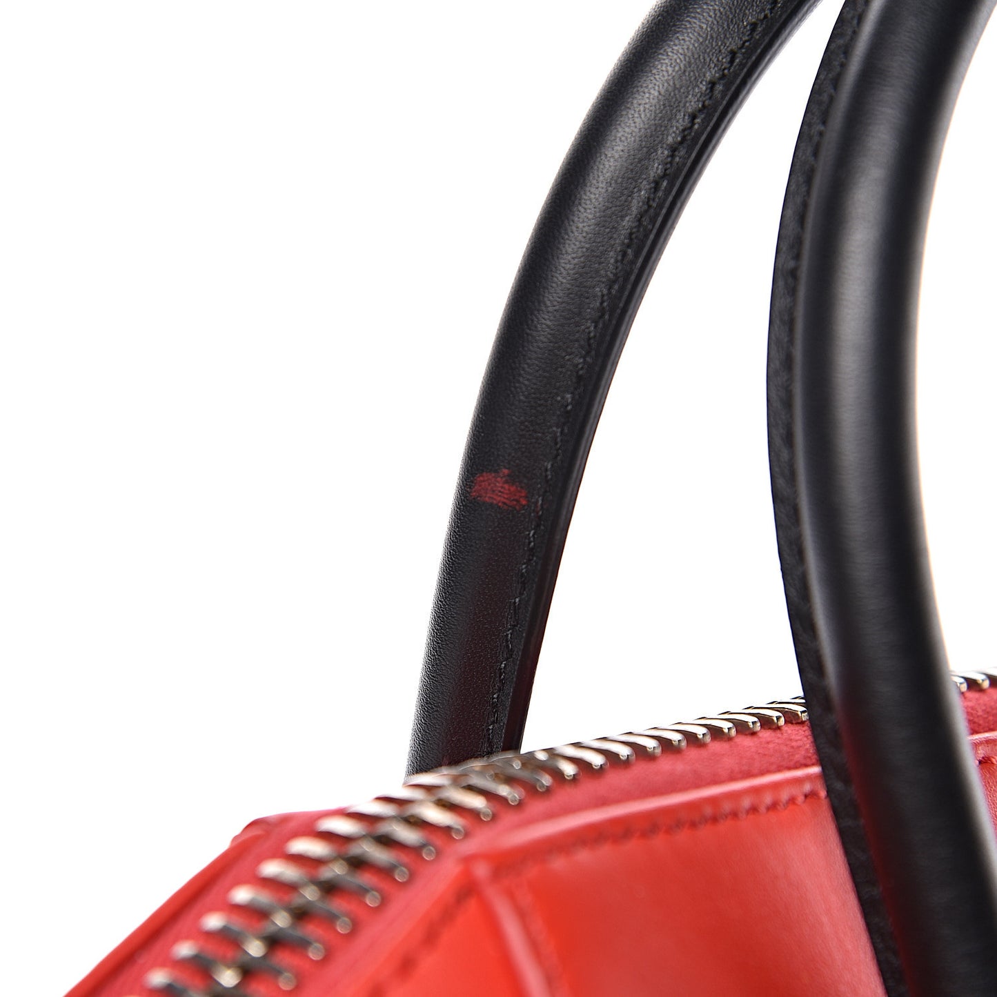 Smooth Calfskin Small Bi-Color Antigona Red Black