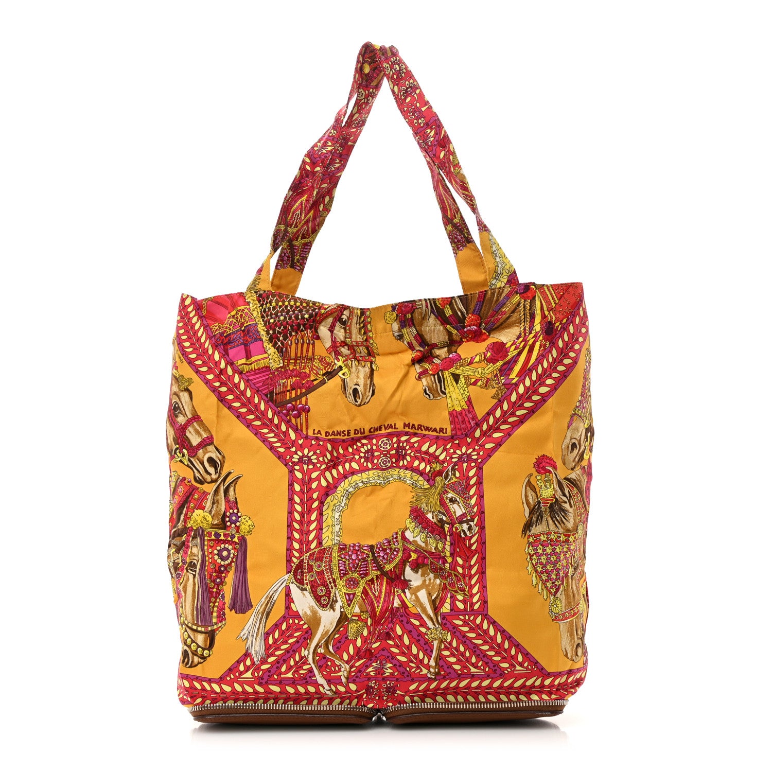Hermes Buffle Gala Silky Pop La Danse du Cheval Marwari Shopper Tote Marron 1 of 17
