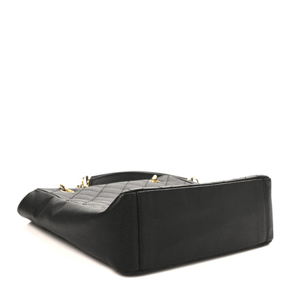 Chanel Caviar Quilted Petit Shopping Tote PST Black 4 of 10