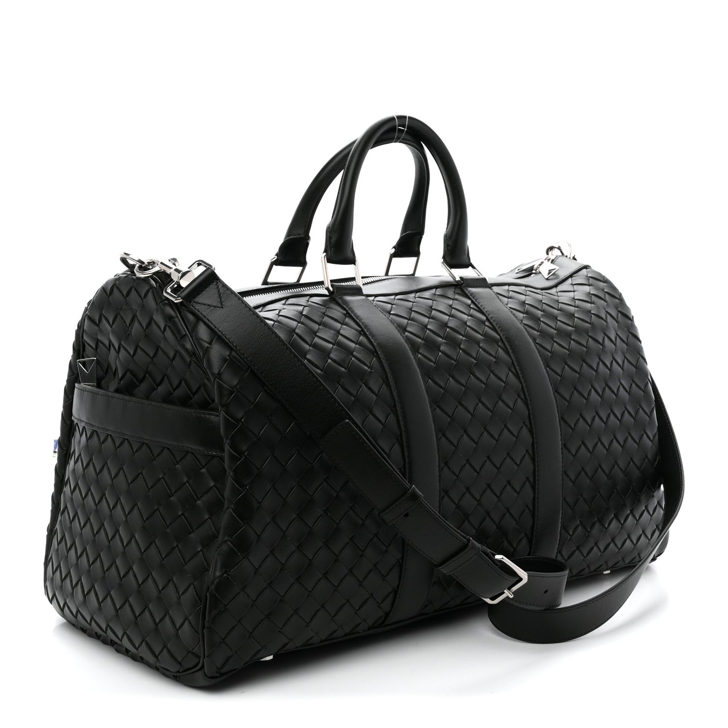 Nappa Intrecciato Duffle Bag Dark Green