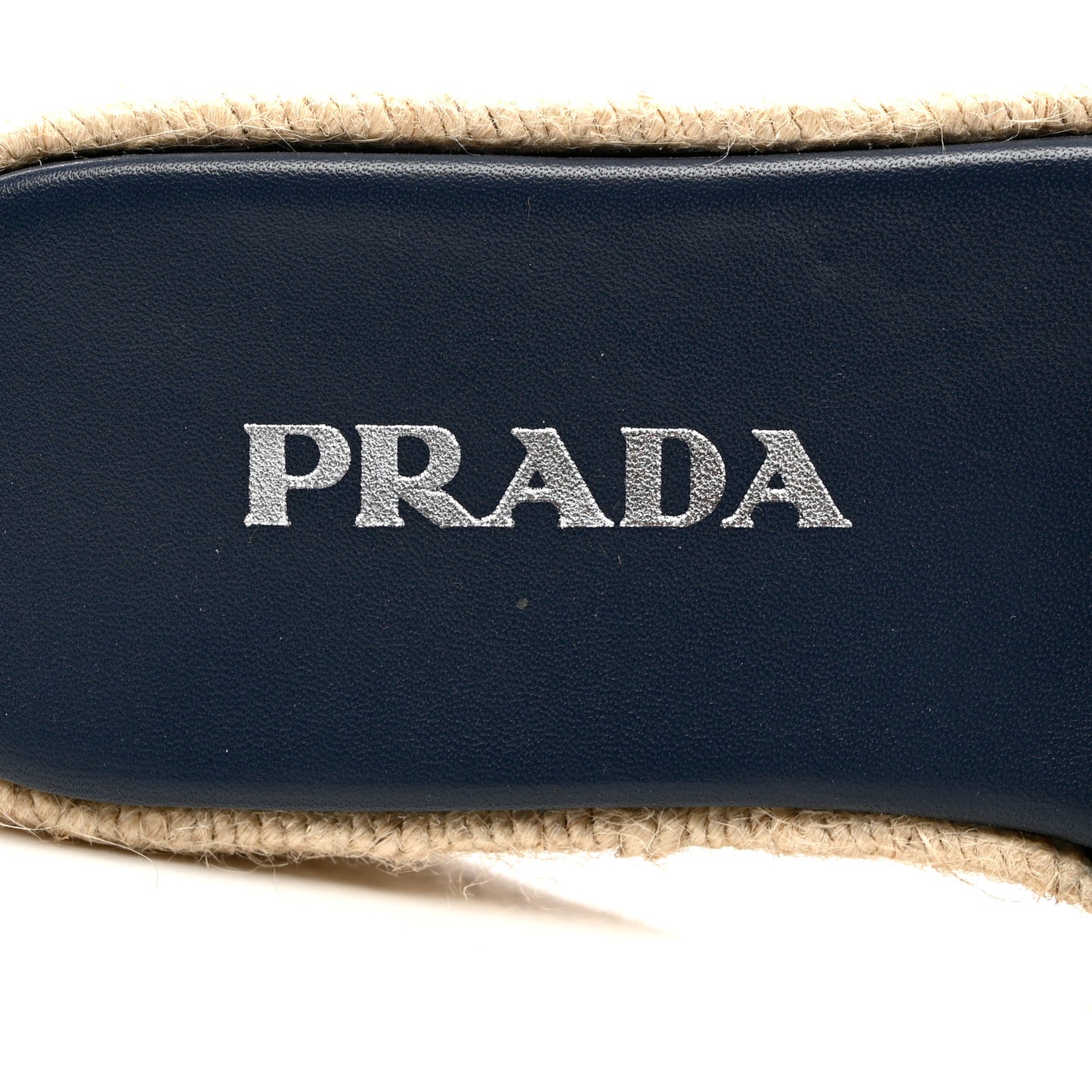 Denim Logo Espadrilles Sandals 37 Blue