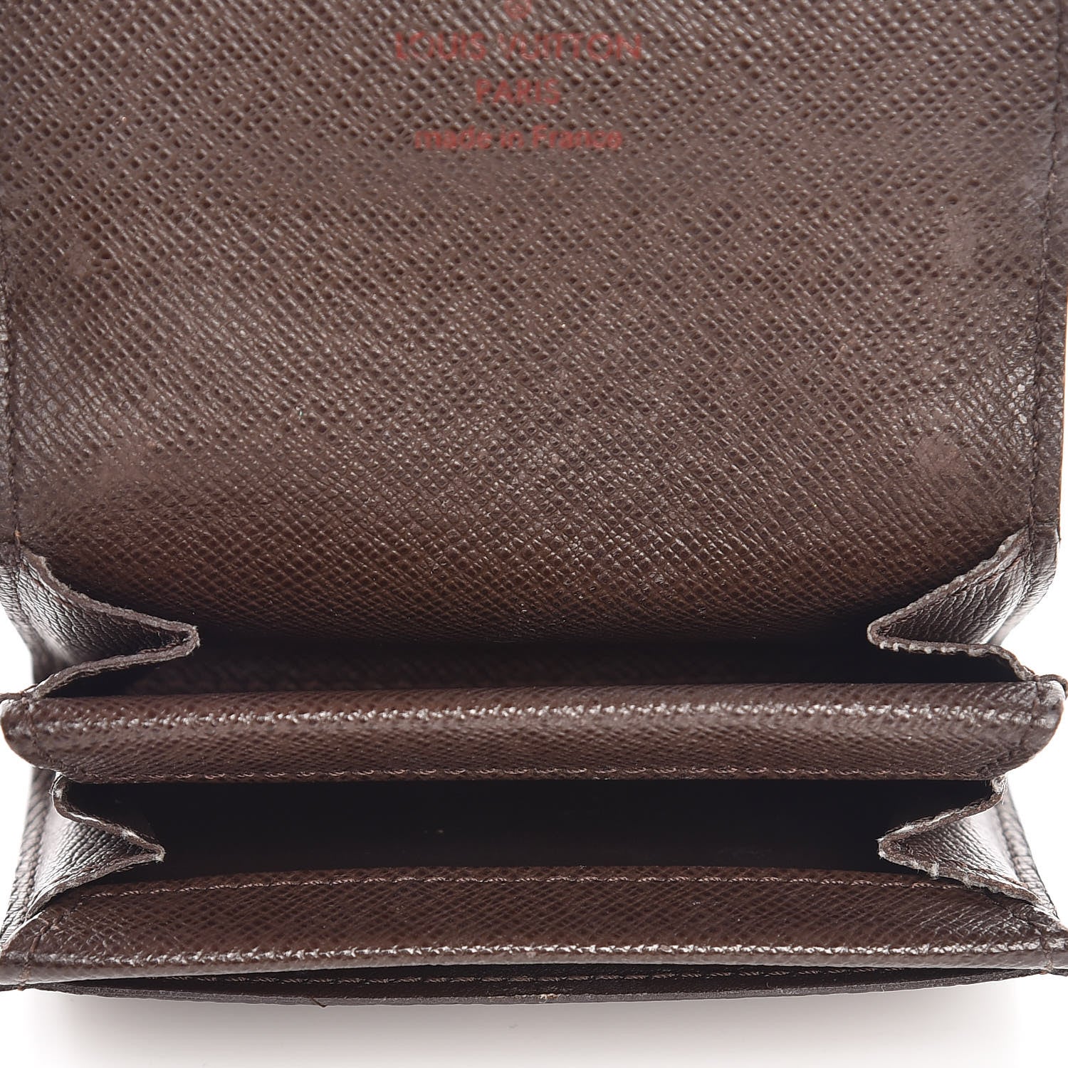 Louis Vuitton Damier Ebene Porte-Monnaie Plat Coin Purse 5 of 6