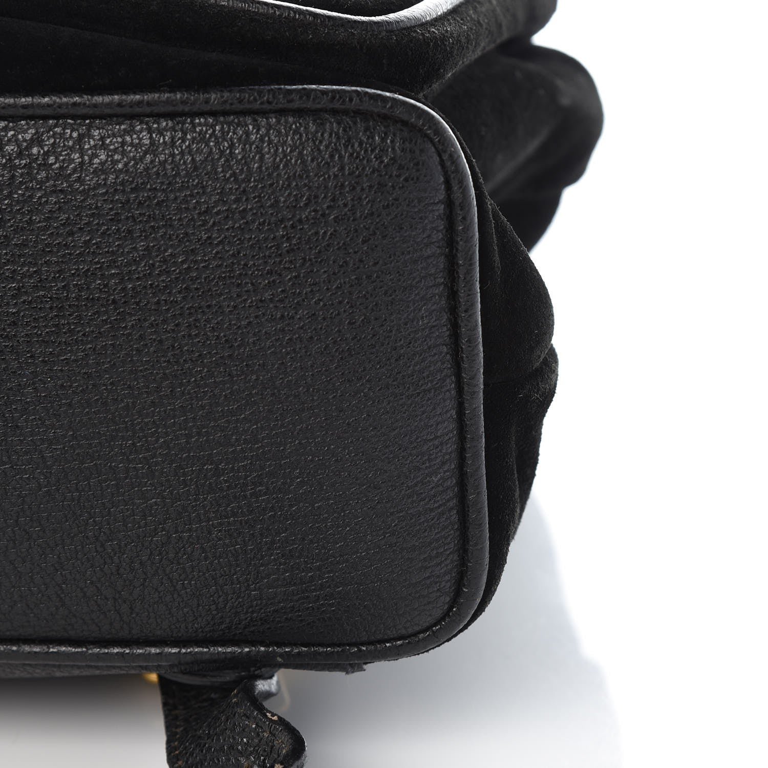 Gucci Suede Bamboo Backpack Black 15 of 16