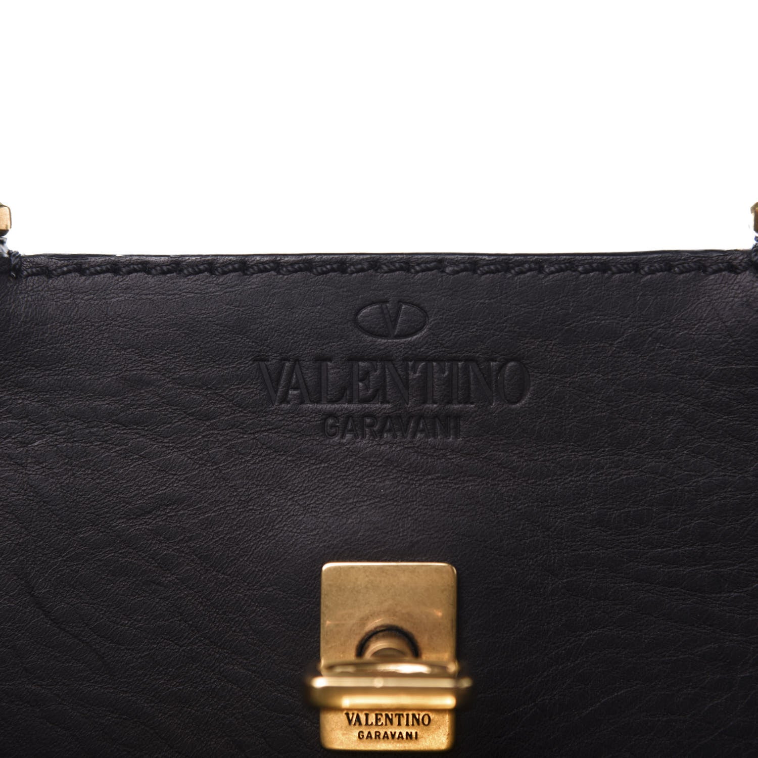 Valentino Garavani Calfskin Cotton Canvas VLTN Print Small Joylock Satchel Green 9 of 14