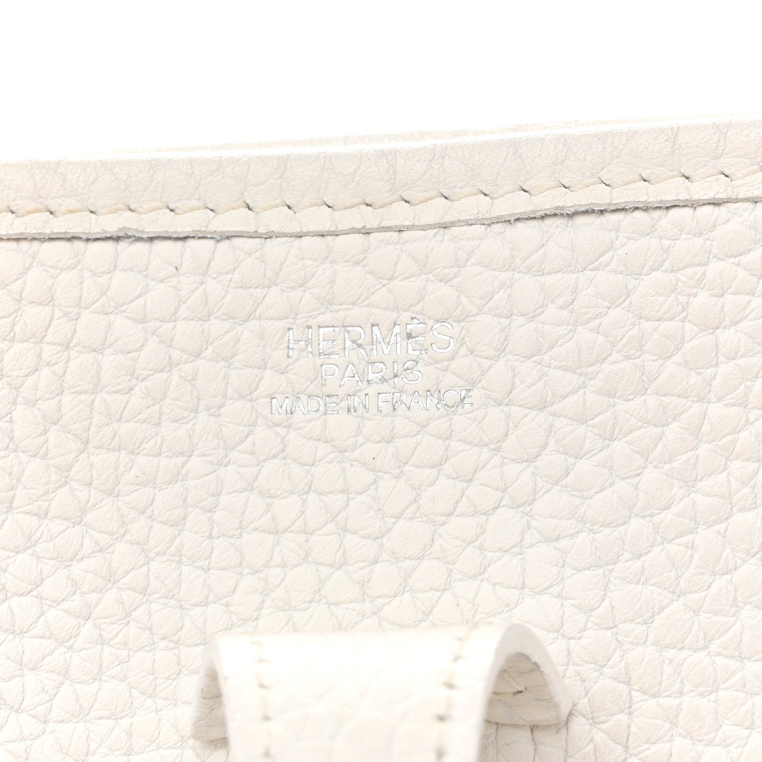 Hermes Taurillon Clemence Evelyne II PM White 6 of 13