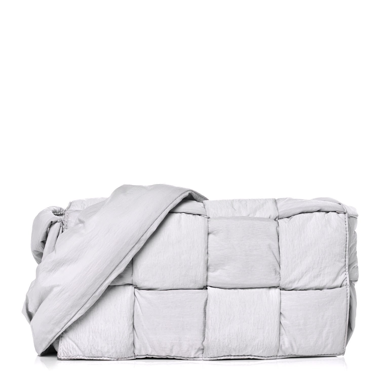 Bottega Veneta Nylon Intrecciato Padded Tech Cassette Bag Frost 3 of 17