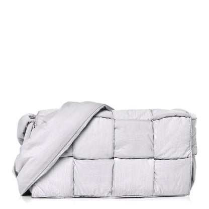 Bottega Veneta Nylon Intrecciato Padded Tech Cassette Bag Frost 3 of 17