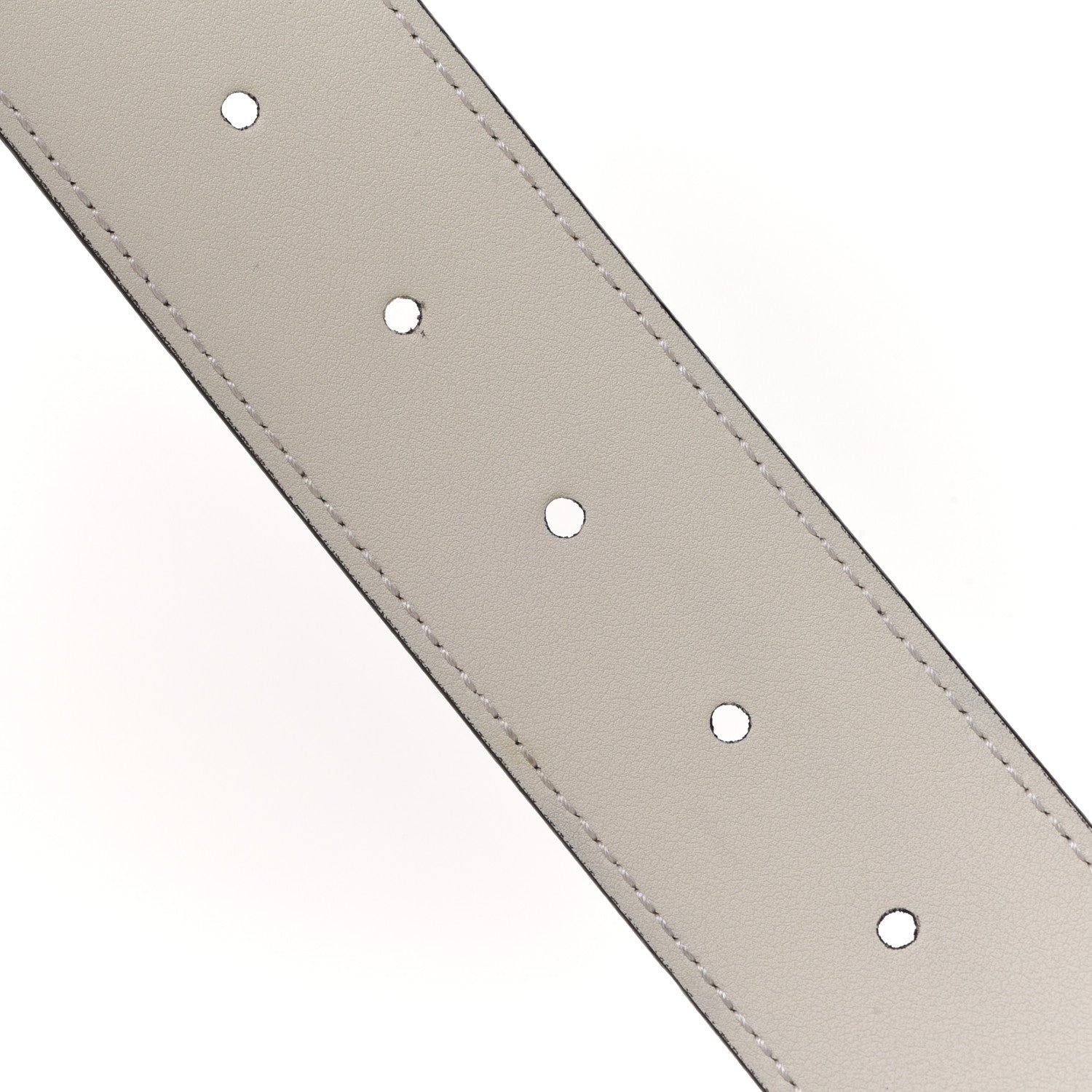 Gucci Calfskin Double G 40mm Belt 80 32 Mystic White 3 of 5