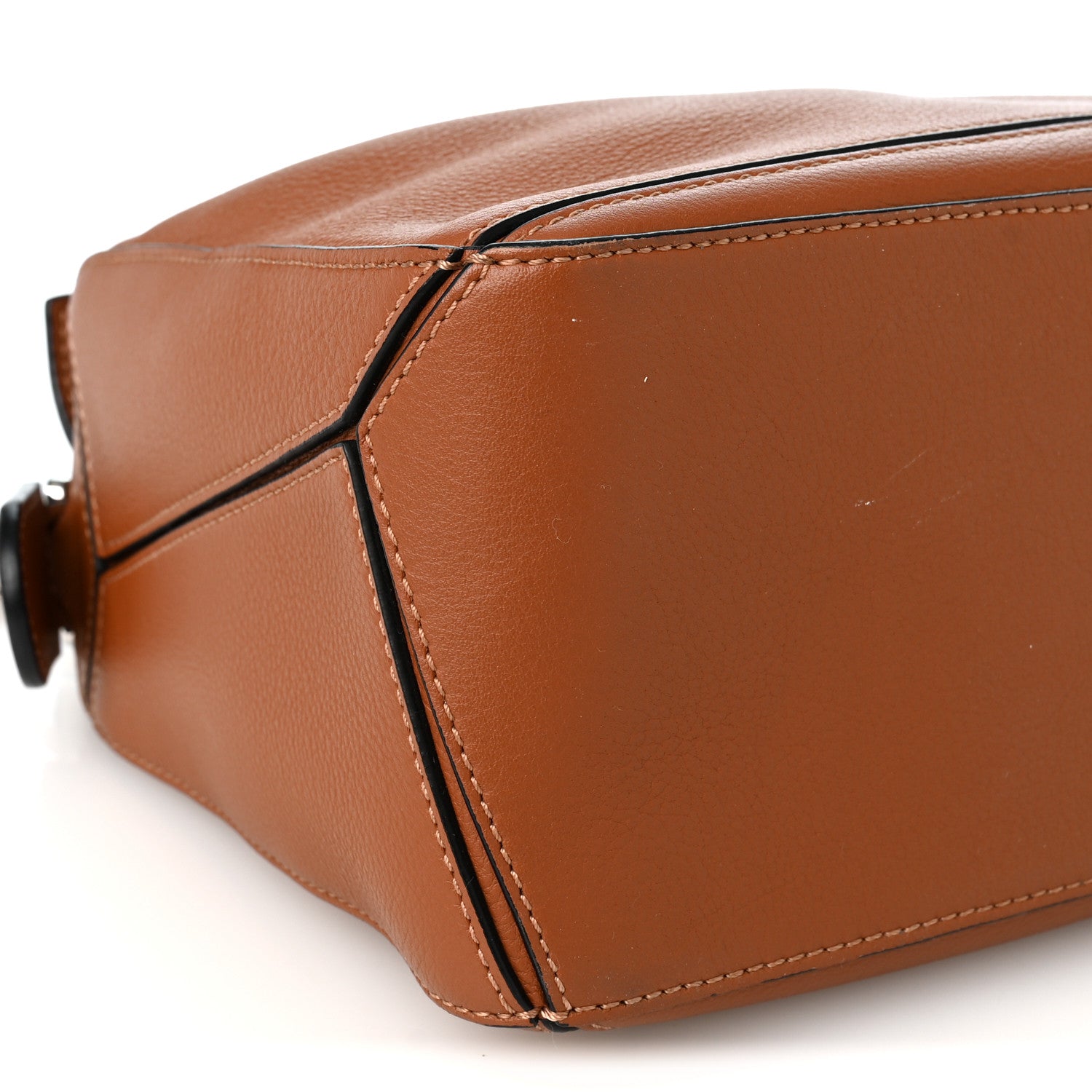 Loewe Grained Calfskin Small Puzzle Bag Tan 8 of 9
