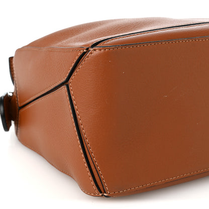 Loewe Grained Calfskin Small Puzzle Bag Tan 8 of 9