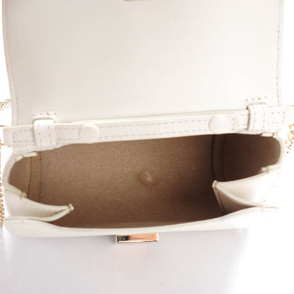 Givenchy Textured Calfskin Micro Pandora Box Clutch Ivory 5 of 6