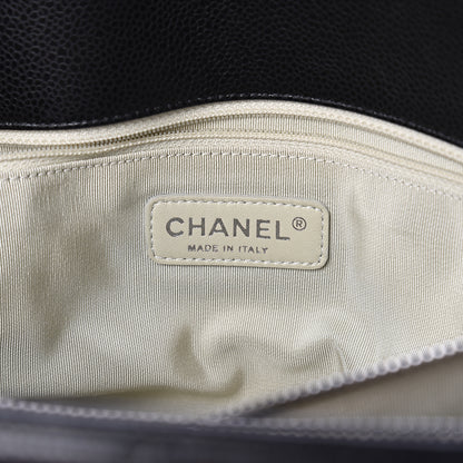 Chanel Caviar Quilted CC Timeless Soft Tote Black 5 of 9