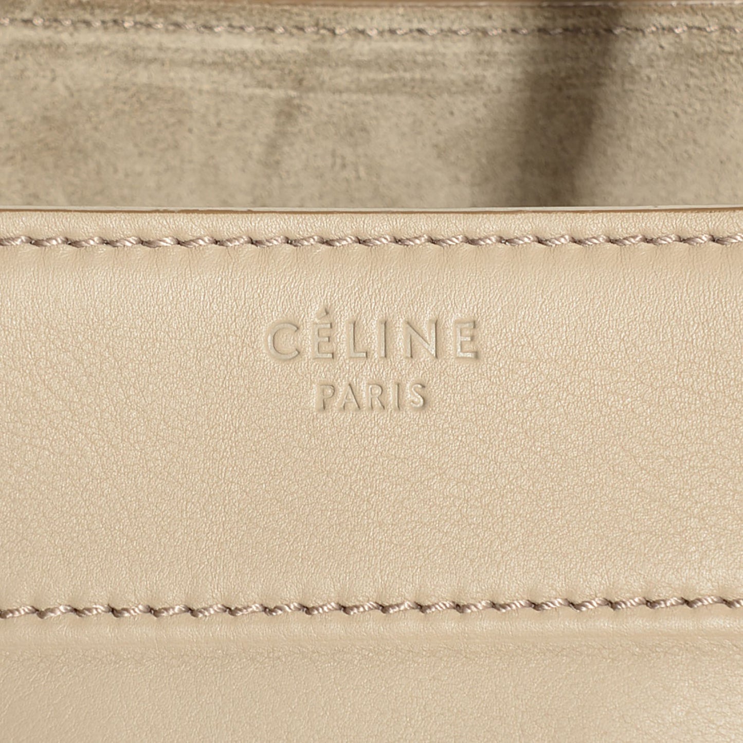 Supple Calfskin Medium Phantom Luggage Beige
