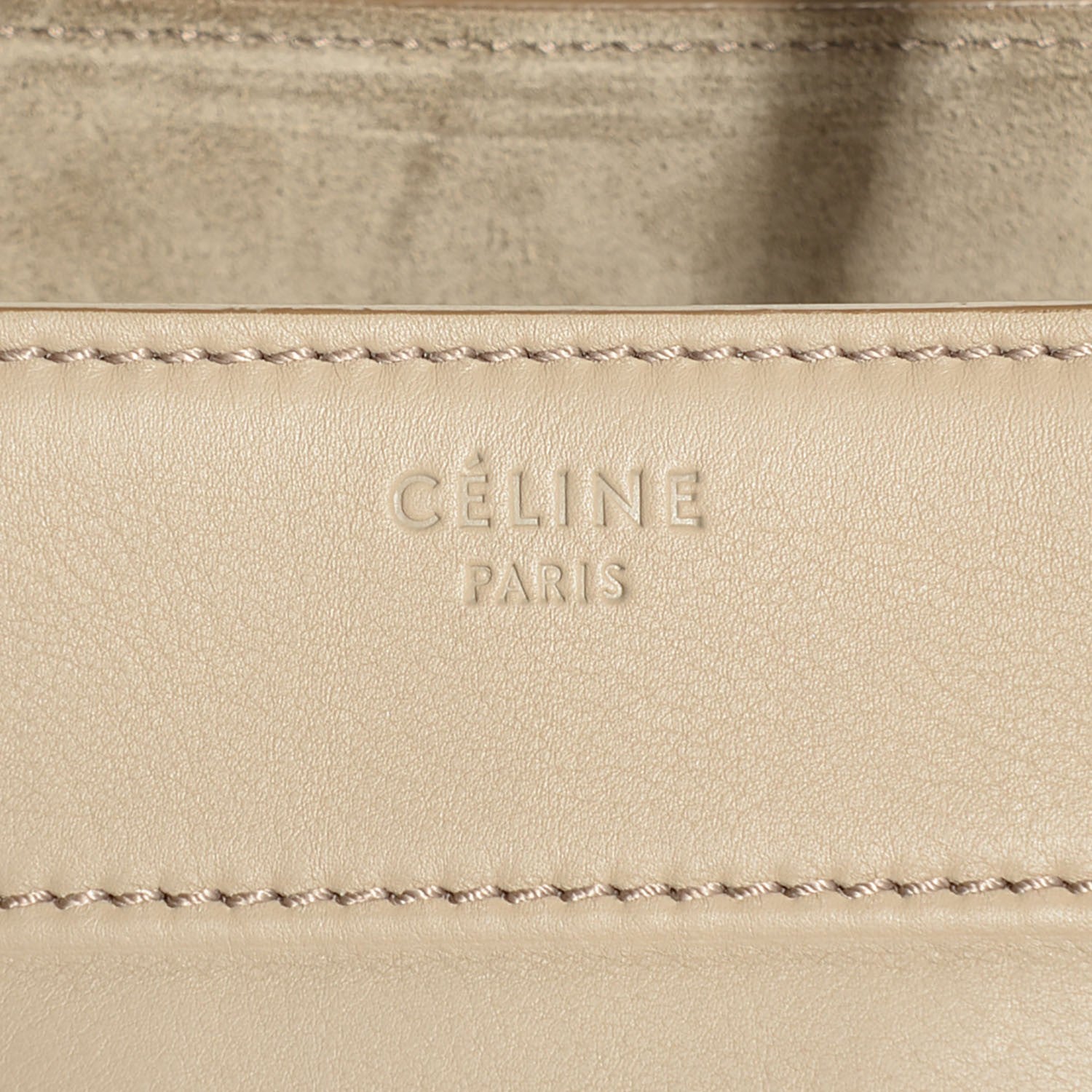 Celine Supple Calfskin Medium Phantom Luggage Beige 6 of 9