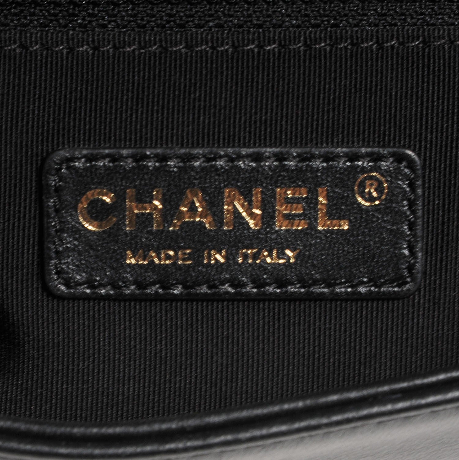 Chanel Calfskin Quilted Medium Graphic Flap Beige Black 8 of 10