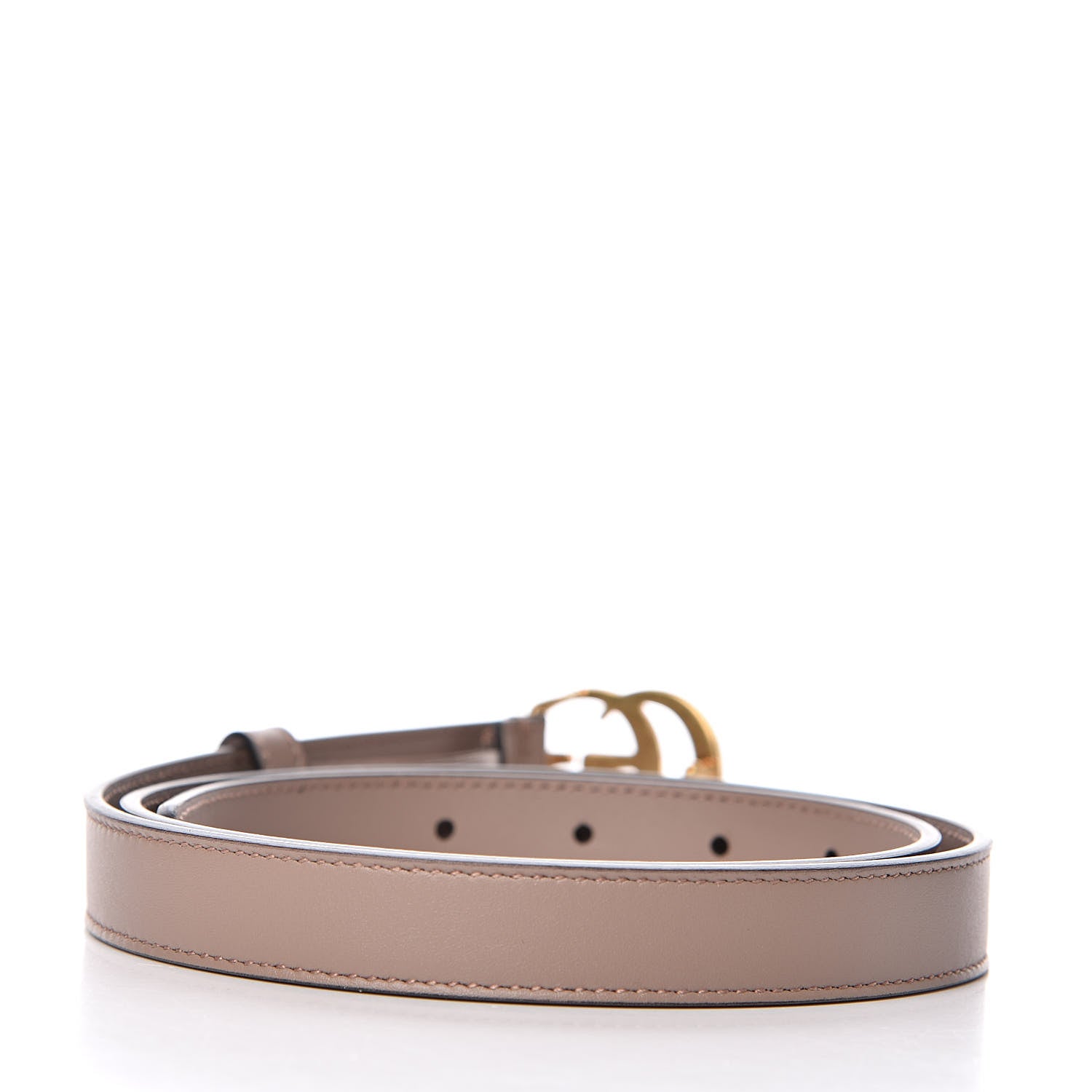 Gucci Calfskin Double G 20mm Belt 85 34 Porcelain Rose 3 of 5