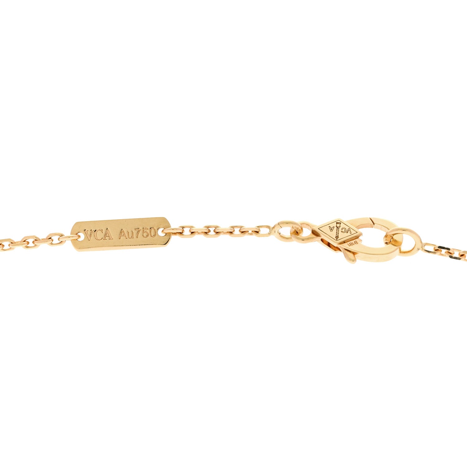 Van Cleef & Arpels 18K Yellow Gold Zodiac Cancer Pendant Necklace 4 of 8