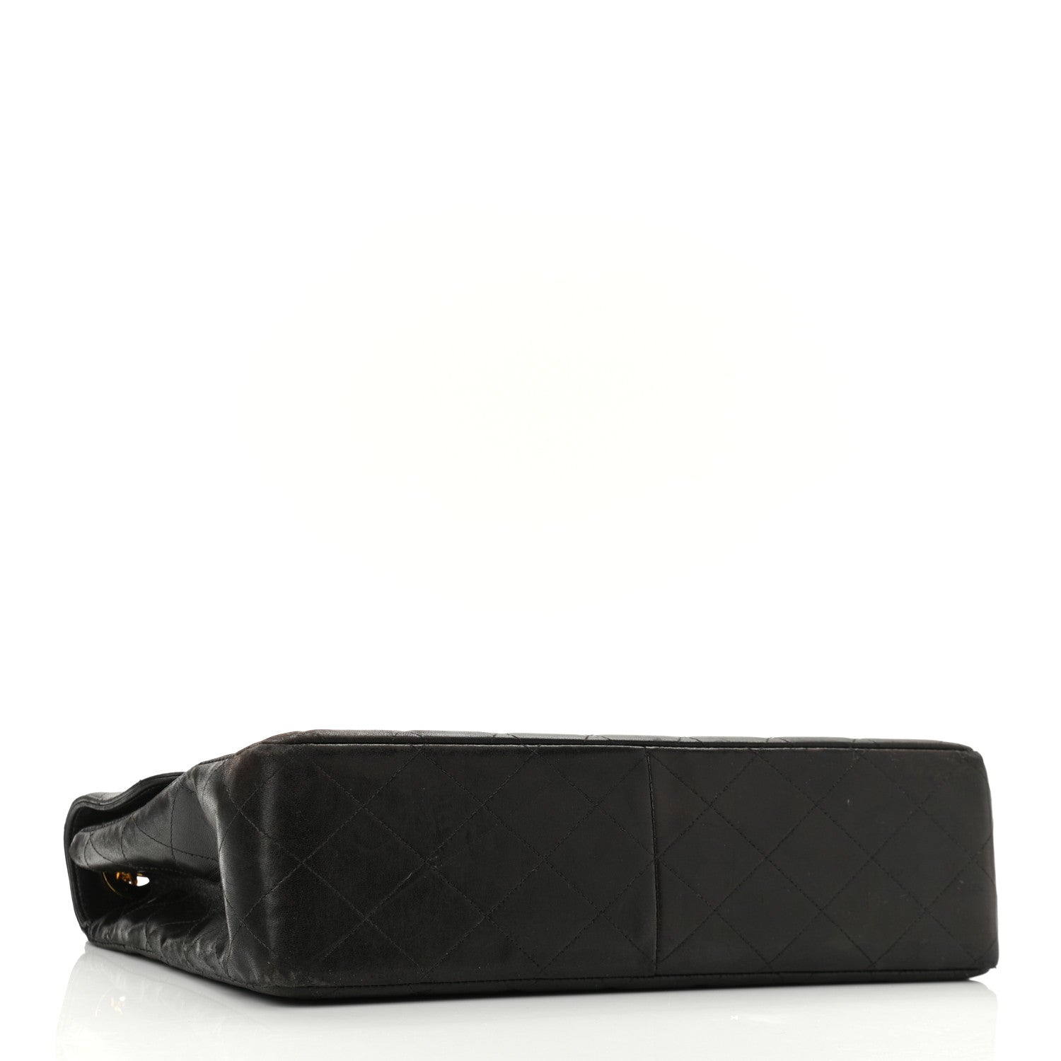 Chanel Lambskin Quilted XL Jumbo Single Flap Black 7 of 33