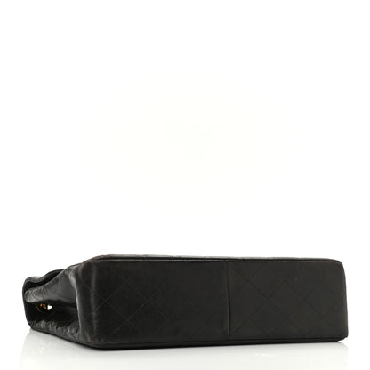 Chanel Lambskin Quilted XL Jumbo Single Flap Black 7 of 33