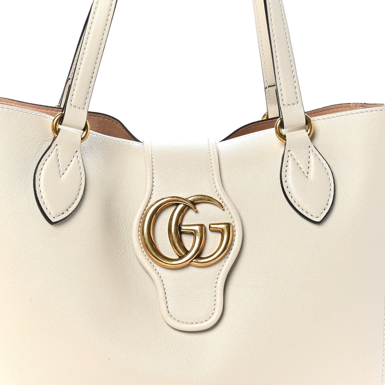 Gucci New Sakai Calfskin Lux Small Dahlia Tote Mystic White 6 of 11