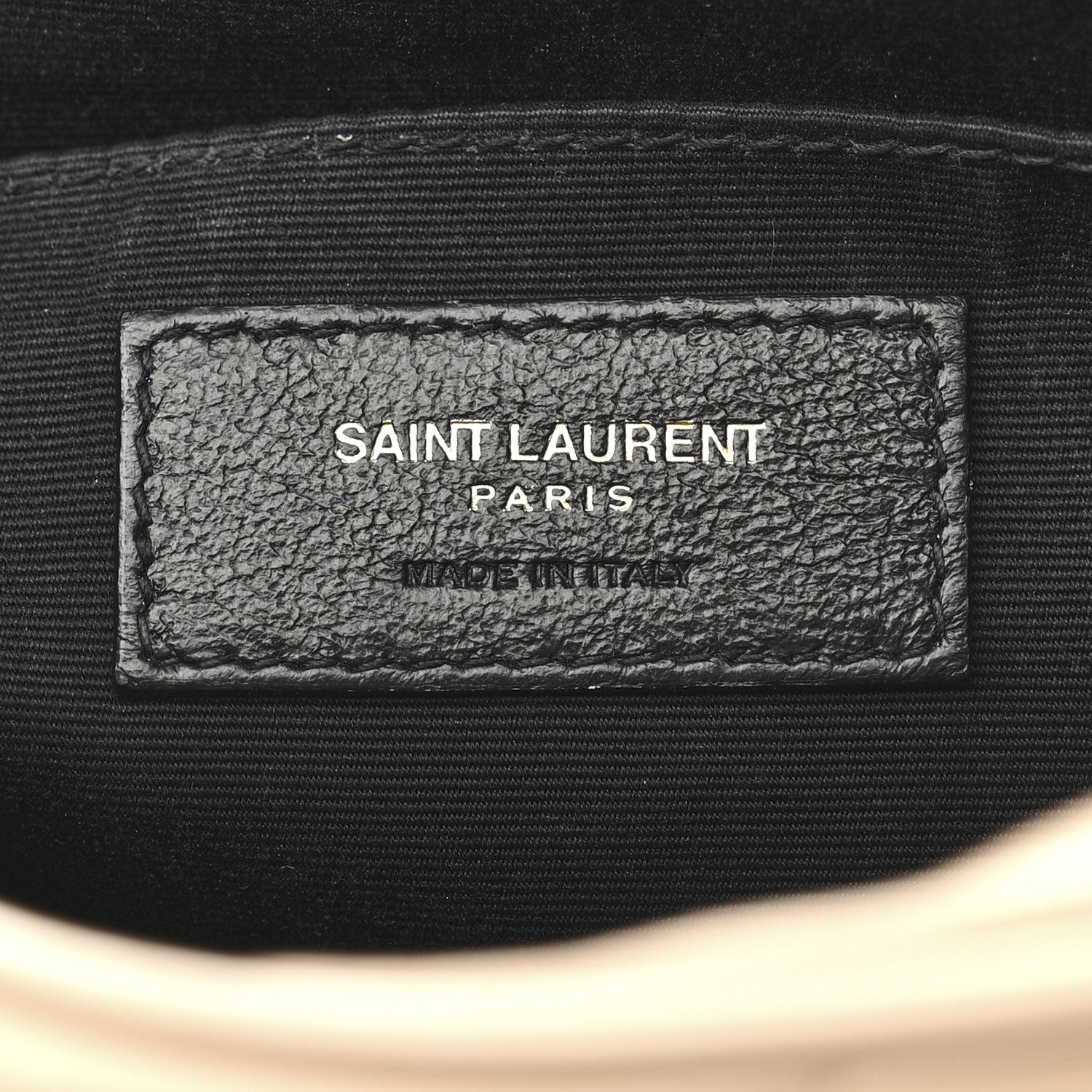 Saint Laurent Calfskin Matelasse Monogram Lou Camera Bag Dark Beige 7 of 14