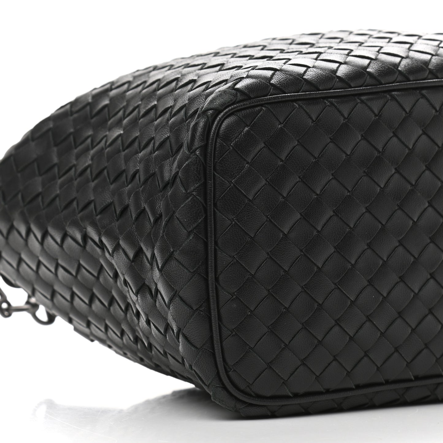 Nappa Intrecciato Small Shoulder Bag Black