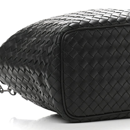 Bottega Veneta Nappa Intrecciato Small Shoulder Bag Black 7 of 10