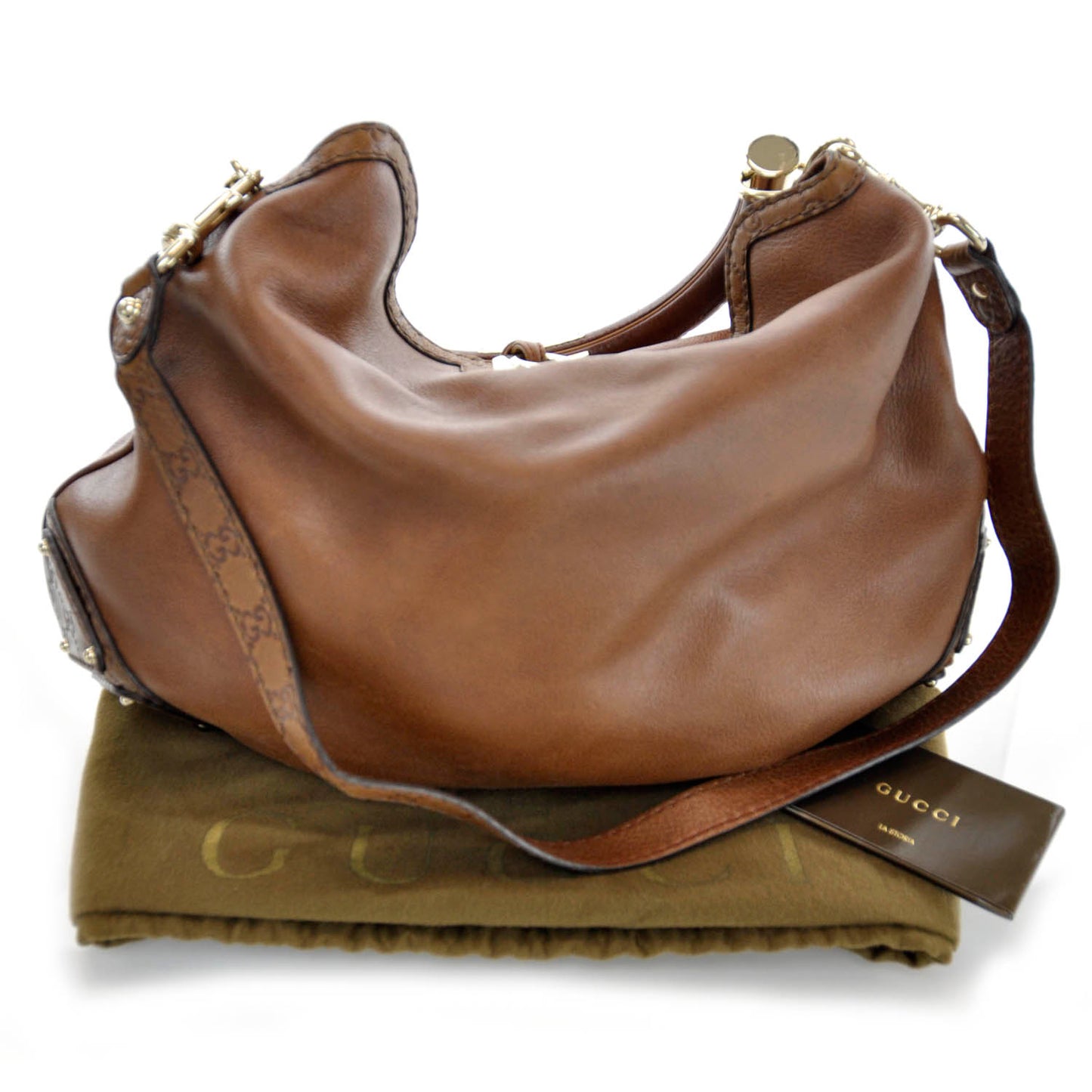Leather Large Indy Hobo Brown