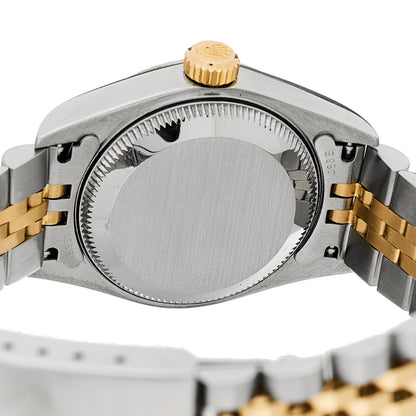 Rolex Stainless Steel 18K Yellow Gold Diamond 26mm Oyster Perpetual Datejust Watch Silver 79173 3 of 5