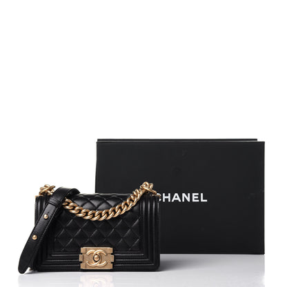 Chanel Caviar Quilted Small Boy Flap Black 10 of 10