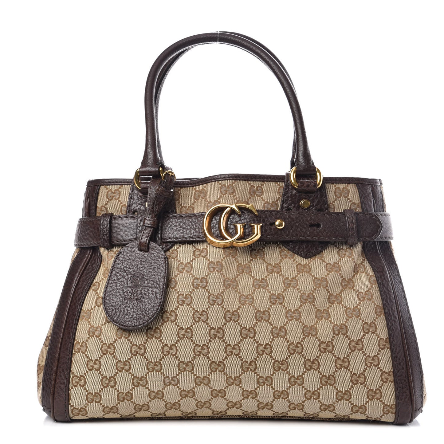 Monogram Medium GG Running Tote Dark Brown