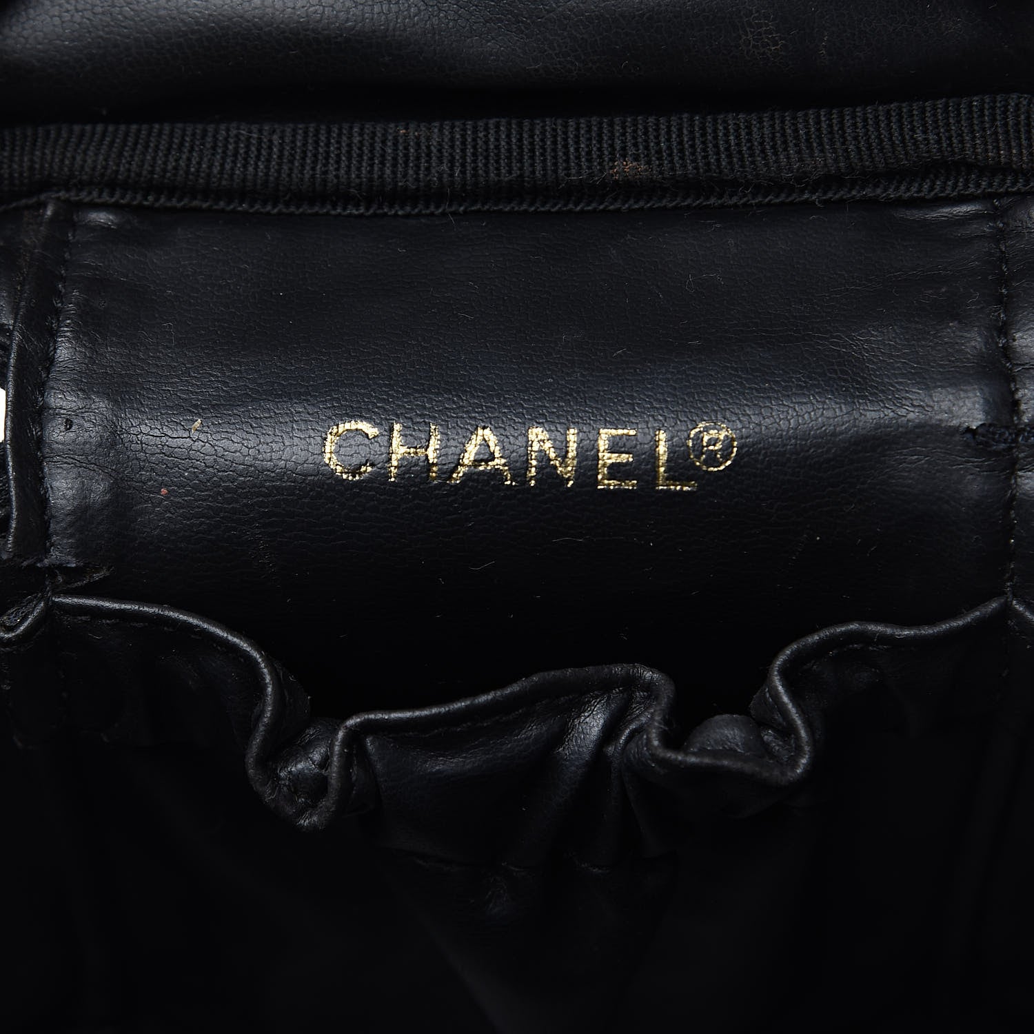 Chanel Lambskin Vanity Cosmetic Case Black 6 of 21