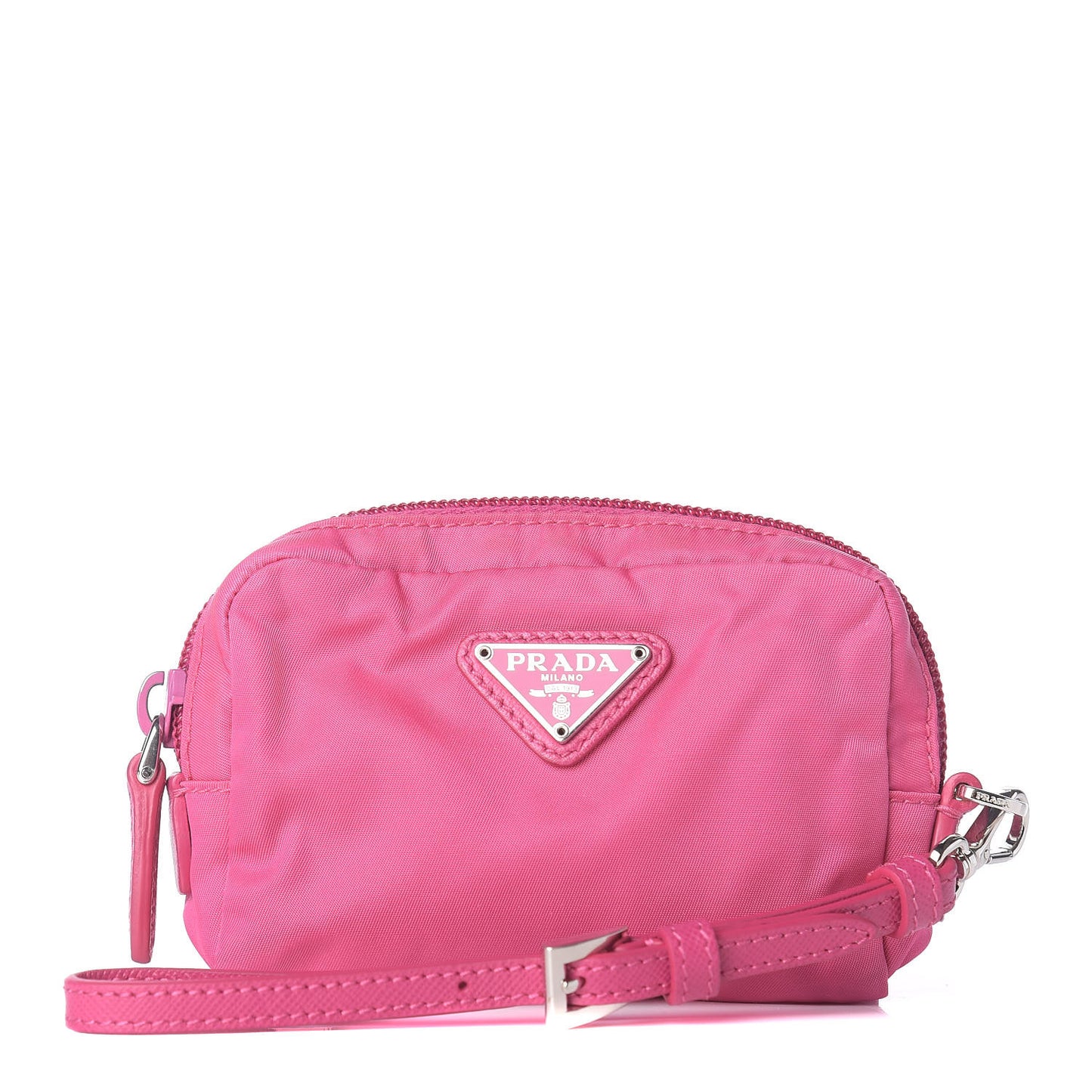 Tessuto Nylon Wristlet Fuxia