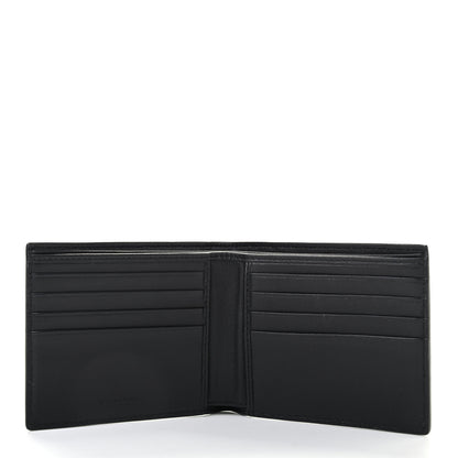 Bottega Veneta Nappa Intrecciato Paint Splatter Print Bi-Fold Wallet Black 5 of 8