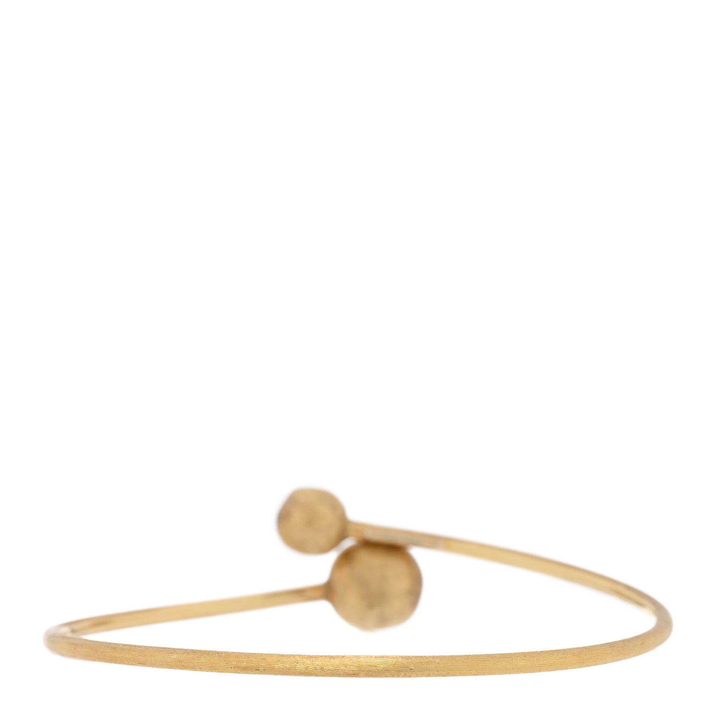 18K Yellow Gold Africa Flexible Bangle Bracelet