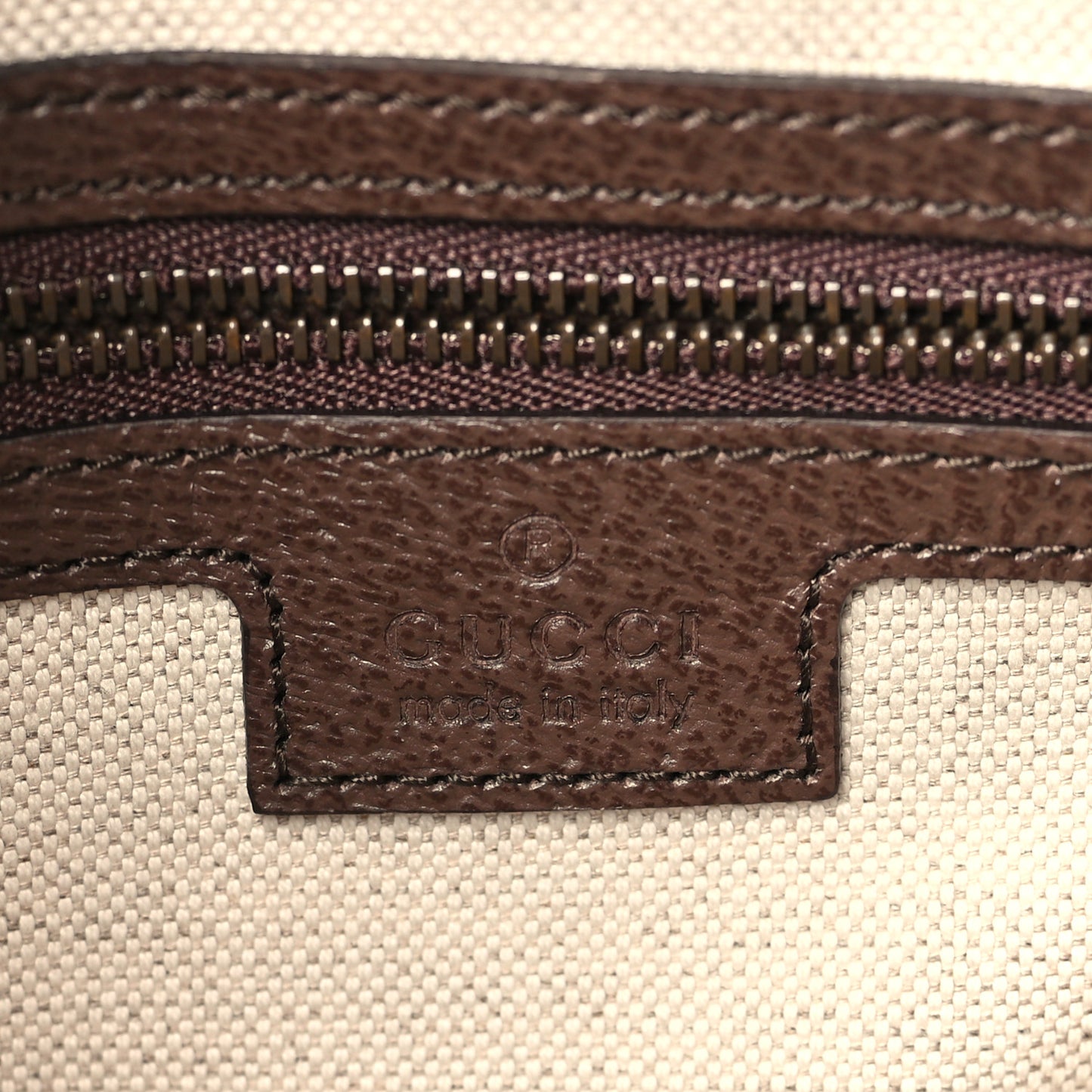 GG Supreme Monogram Textured Dollar Calfskin Web Ophidia Wristlet Shoulder Bag Beige Ebony New Acero