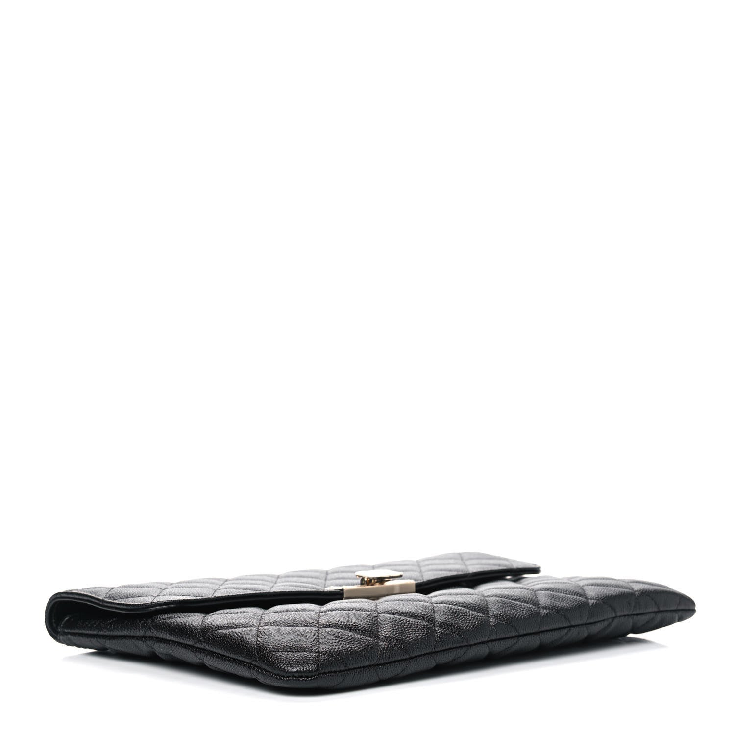 Chanel Caviar Quilted Medium Golden Class Pouch Black 3 of 5