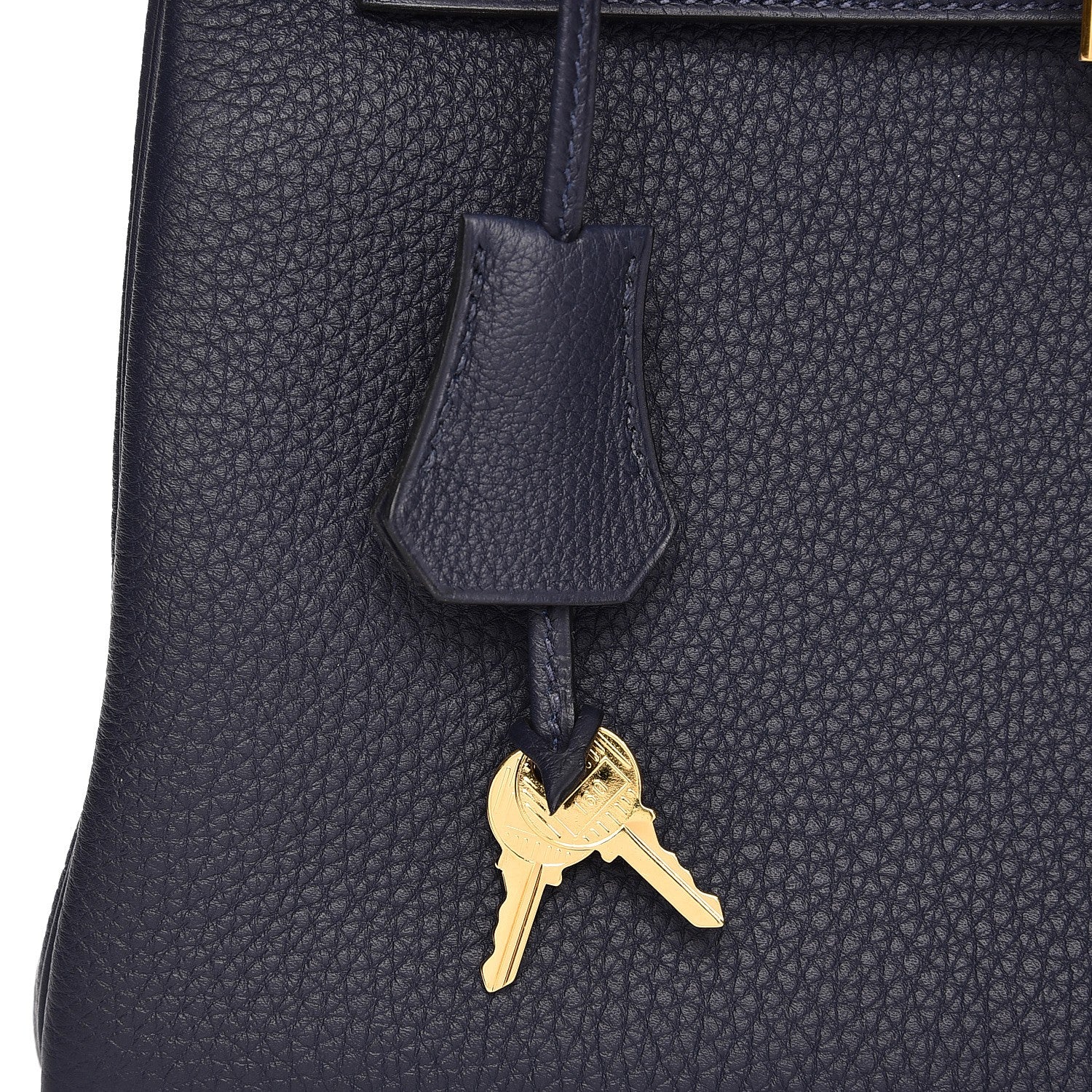 Hermes Togo Kelly Retourne 28 Bleu Nuit 29 of 33