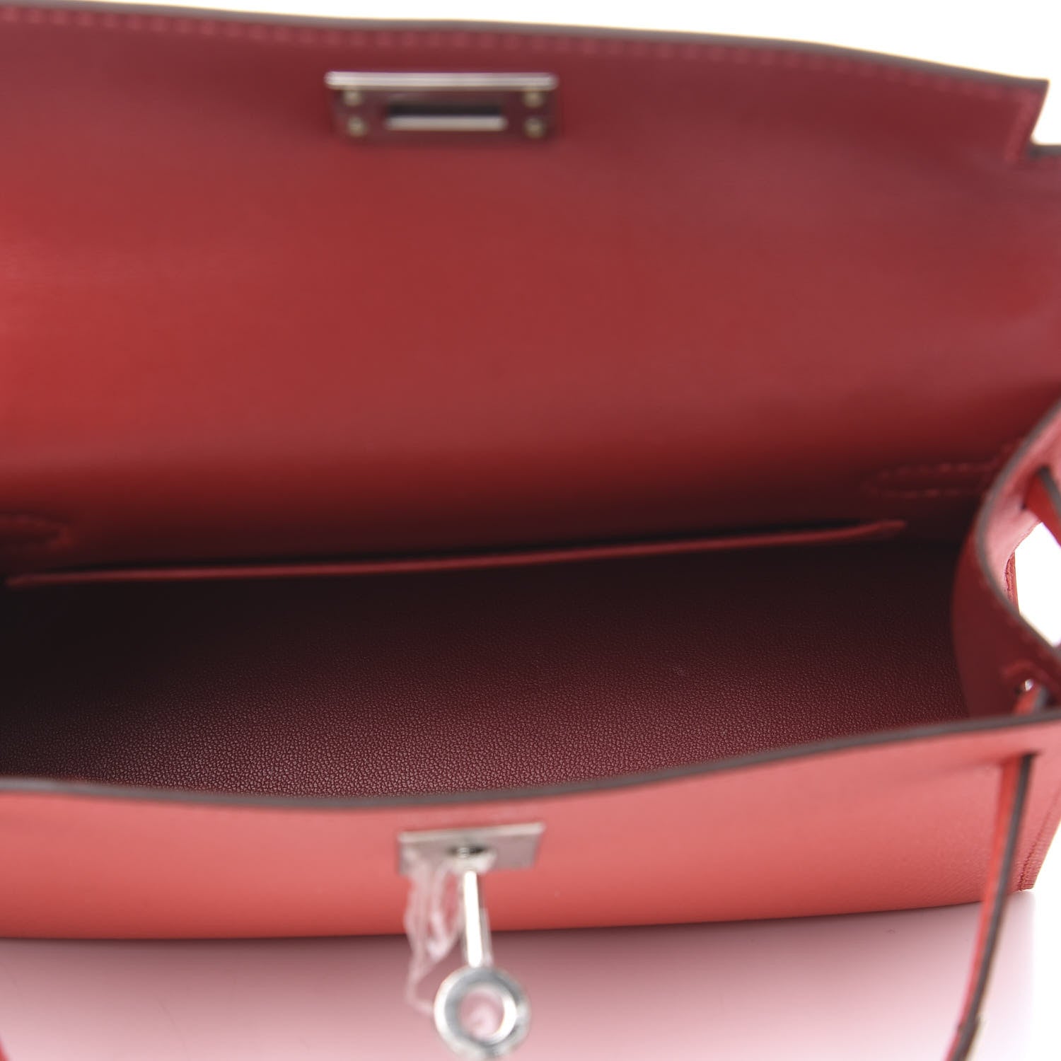Hermes Epsom Mini Kelly Sellier 20 Rose Jaipur Rouge Vif 4 of 10