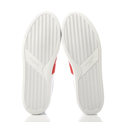 Givenchy Calfskin Band Logo Mens Urban Street Sneakers 44 White Red 6 of 12