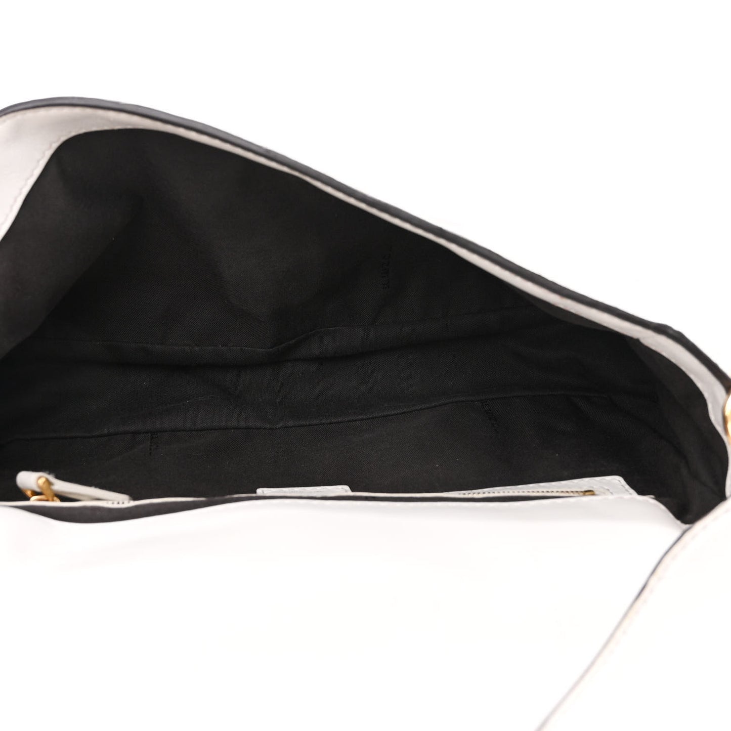 Nappa FF 1974 Embossed Baguette White